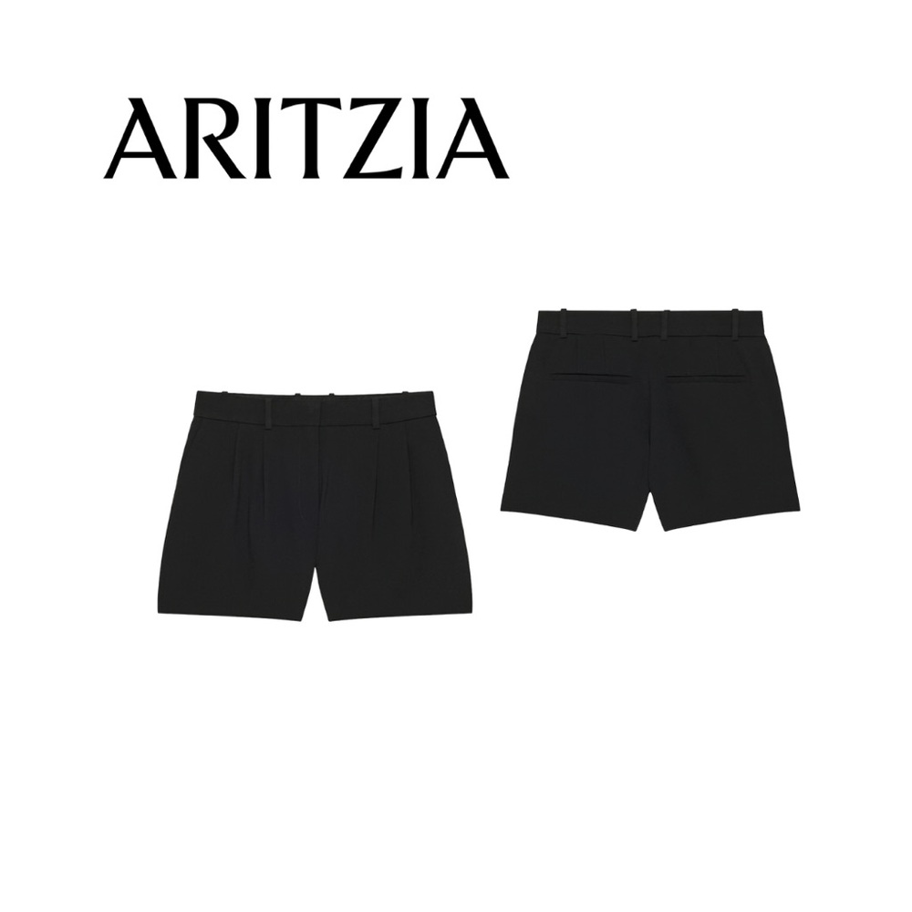 Aritzia Pleated Mini Shorts